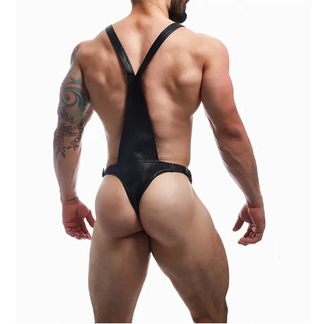 C4m Dungeon Black Leatherette Full Body Harness one Size - Men’s Sexy Underwear - Save 30% - C4m one - Fast - Sale United Kingdom