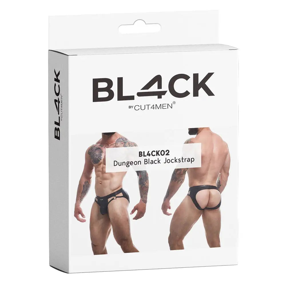 C4m Dungeon Black Leatherette Jockstrap Extra Large - Men’s Sexy Underwear - Save 15% - C4m - Fast - Sale United Kingdom Stoke-on-trent