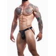 C4m Ergonomic Black Leatherette Jockstrap Extra Large - Men’s Sexy Underwear - Save 25% - C4m - Fast Shipping - Sale United Kingdom