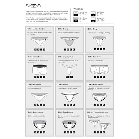 C4m Ergonomic Black Leatherette Jockstrap Medium - Men’s Sexy Underwear - Save 25% - C4m - Fast Shipping - Sale United Kingdom