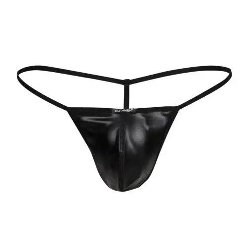 C4m G-string Black Leatherette Small - Men’s Sexy Underwear - Save 30% - C4m G-string - Fast Shipping - Sale United Kingdom Stoke-on-trent