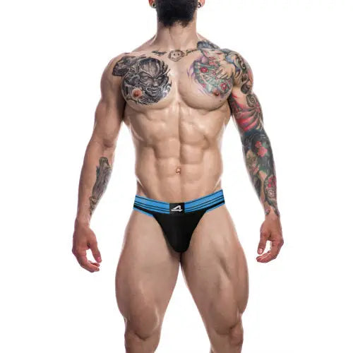 C4m Rugby Jockstrap Electric Blue Extra Large - Men’s Sexy Underwear - Save 15% - C4m - Fast - Sale United Kingdom Stoke-on-trent