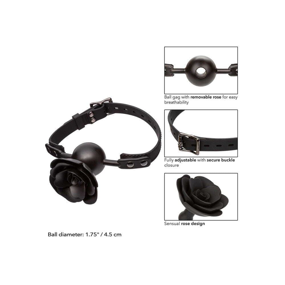 Calexotics Forbidden Removable Rose Gag - Save 25% - Sale