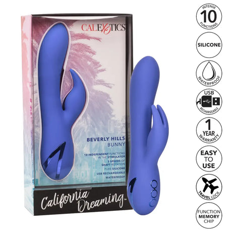 California Dreaming Beverly Hills Bunny - Save 10% - Fast Shipping - Vibrator United Kingdom Stoke-on-trent