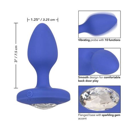 Cheeky Gems Medium Rechargeable Vibrating Butt Plug - Save 30% - Anal Dildos