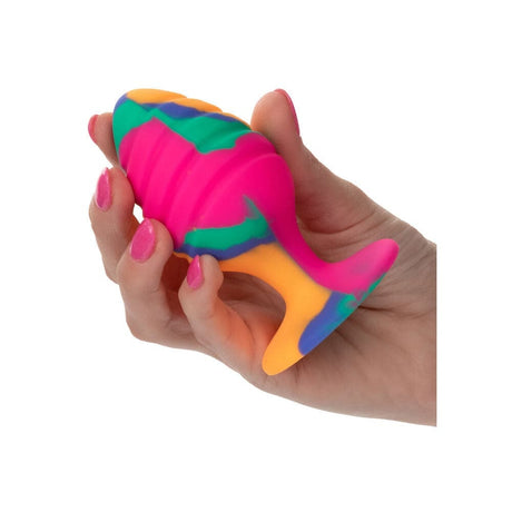 Cheeky Large Swirl Tie Dye Butt Plug - Save 30% - Sale