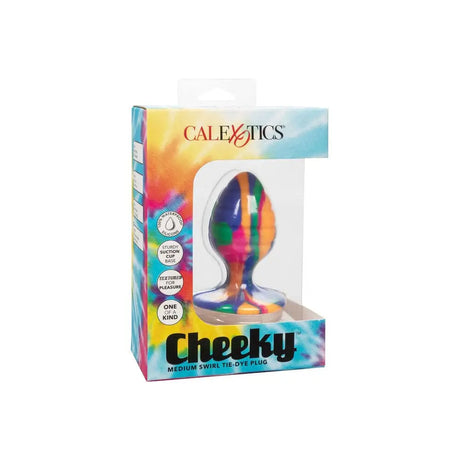 Cheeky Medium Swirl Tie Dye Butt Plug - Save 20% - Fast Shipping - Sale United Kingdom Stoke-on-trent