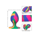 Cheeky Medium Tie Dye Butt Plug - Save 20% - Fast Shipping - Sale United Kingdom Stoke-on-trent