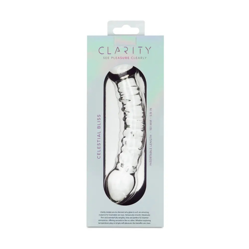 Clarity - Glass Dildo - Celestial Bliss - Save 15% - Fast Shipping - Dildos United Kingdom Stoke-on-trent