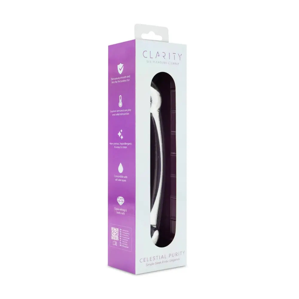 Clarity - Glass Dildo - Celestial Purity - Save 15% - Fast Shipping - Dildos United Kingdom Stoke-on-trent