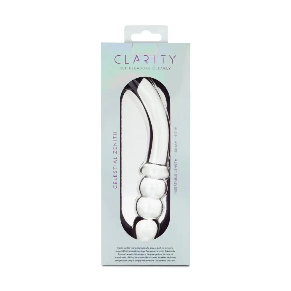 Clarity - Glass Dildo - Celestial Zenith - Save 15% - Fast Shipping - Dildos United Kingdom Stoke-on-trent