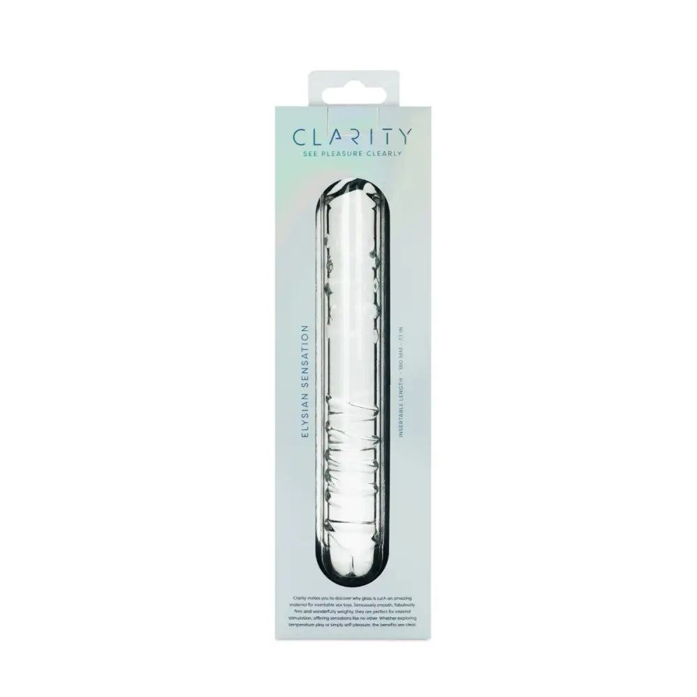 Clarity - Glass Dildo - Elysian Sensation - Save 15% - Fast Shipping - Dildos United Kingdom Stoke-on-trent