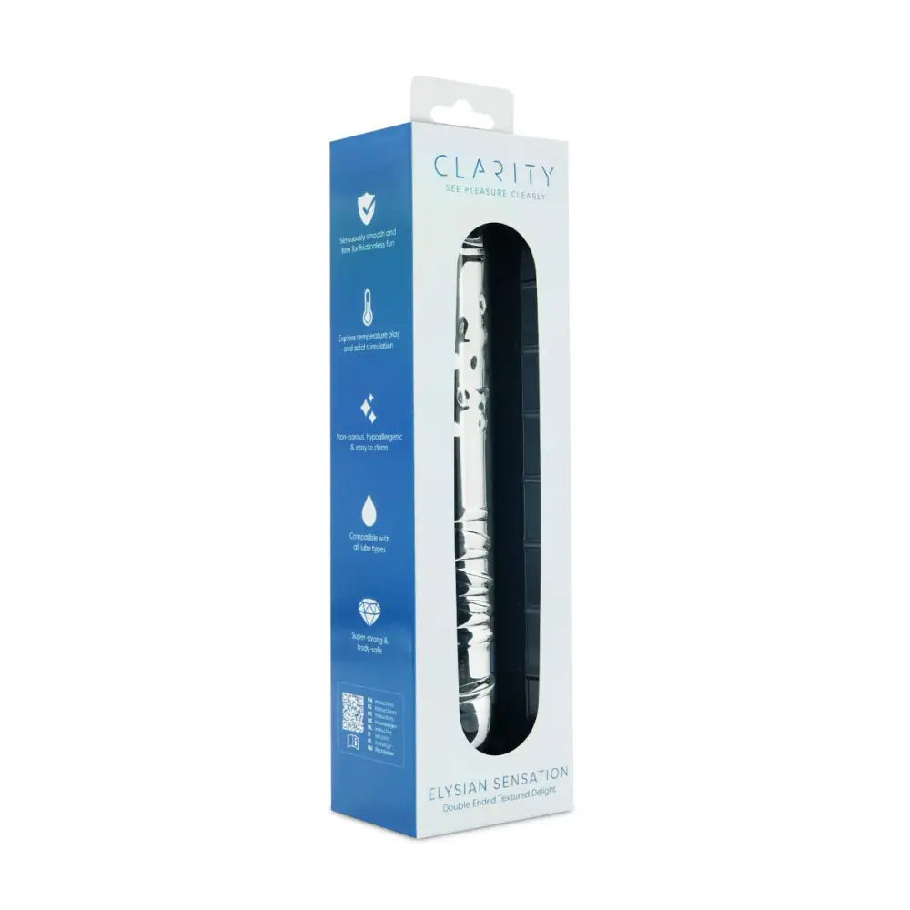 Clarity - Glass Dildo - Elysian Sensation - Save 15% - Fast Shipping - Dildos United Kingdom Stoke-on-trent