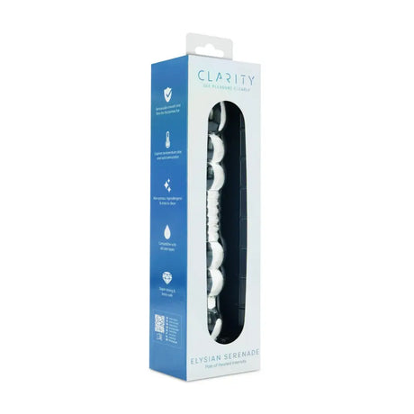 Clarity - Glass Dildo - Elysian Serenade - Save 15% - Fast Shipping - Dildos United Kingdom Stoke-on-trent