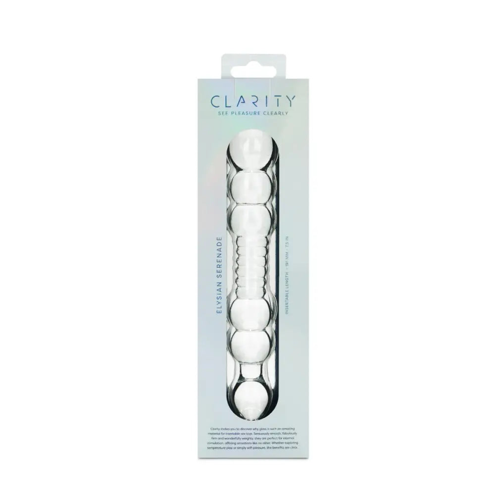 Clarity - Glass Dildo - Elysian Serenade - Save 15% - Fast Shipping - Dildos United Kingdom Stoke-on-trent