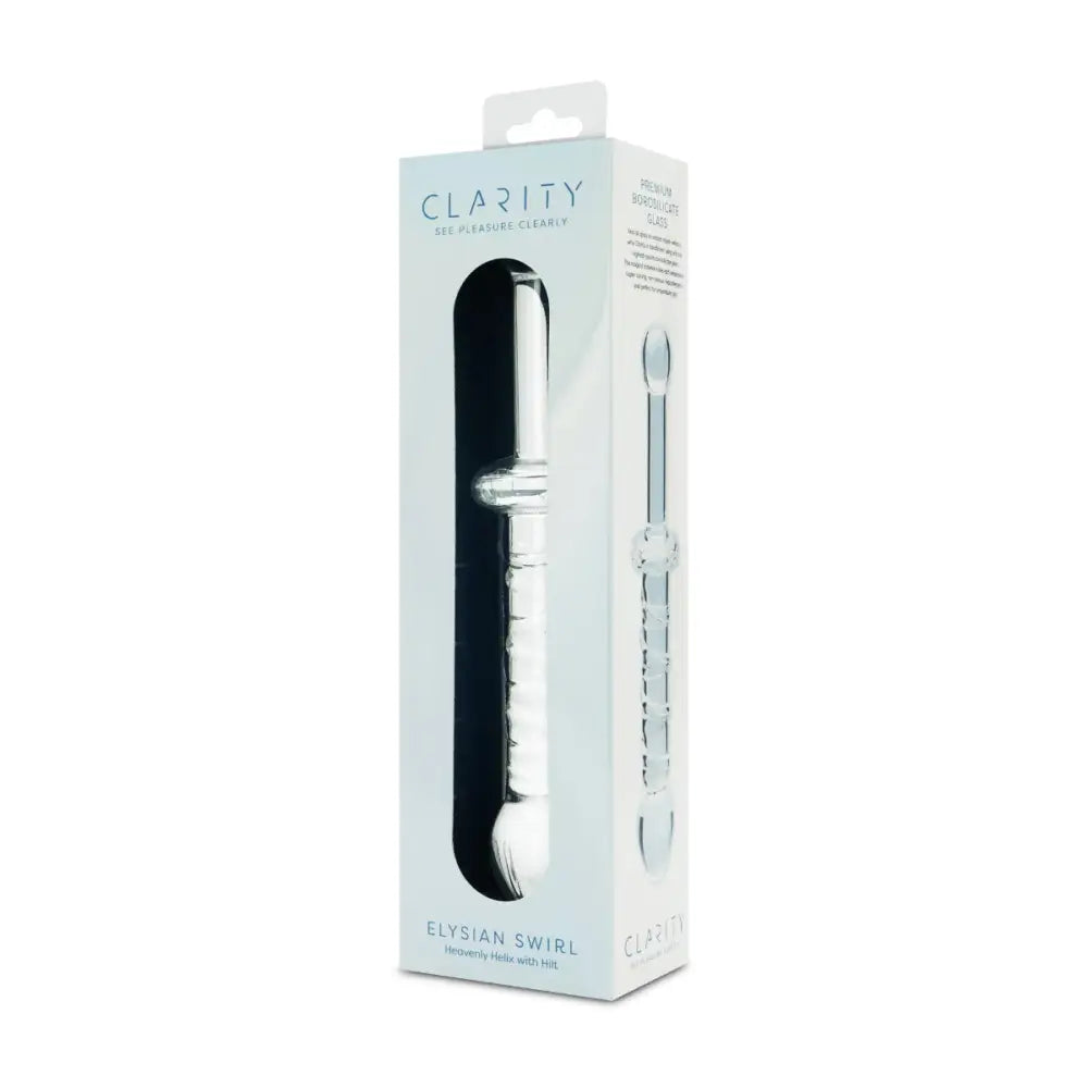 Clarity - Glass Dildo - Elysian Swirl - Save 15% - Fast Shipping - Dildos United Kingdom Stoke-on-trent