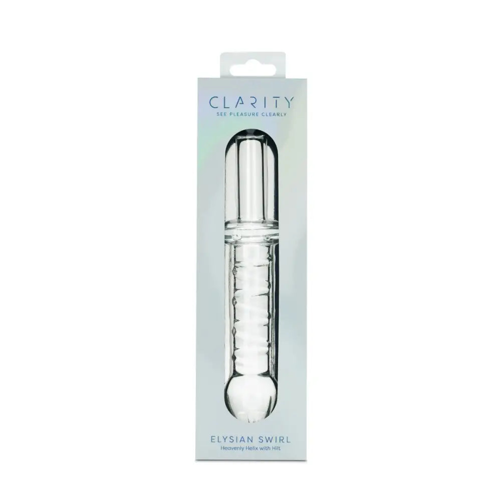 Clarity - Glass Dildo - Elysian Swirl - Save 15% - Fast Shipping - Dildos United Kingdom Stoke-on-trent