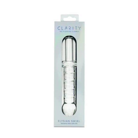 Clarity - Glass Dildo - Elysian Swirl - Save 15% - Fast Shipping - Dildos United Kingdom Stoke-on-trent