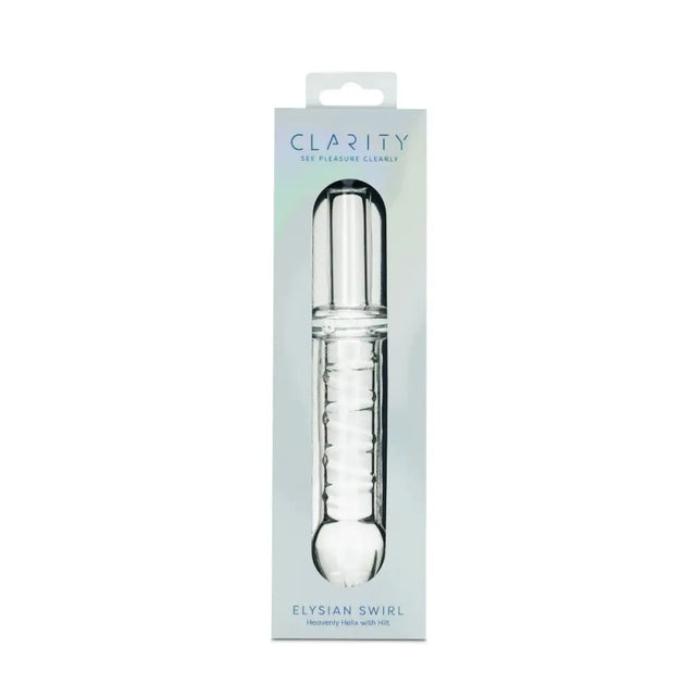 Clarity - Glass Dildo - Elysian Swirl - Save 15% - Fast Shipping - Dildos United Kingdom Stoke-on-trent