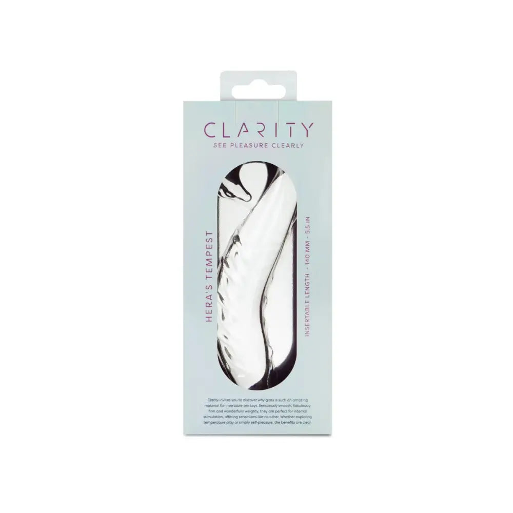 Clarity - Glass Dildo - Hera’s Tempest - Save 5% - Fast Shipping - United Kingdom Stoke-on-trent
