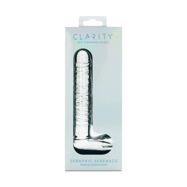 Clarity - Glass Dildo - Seraphic Serenade - Save 15% - Fast Shipping - Dildos United Kingdom Stoke-on-trent