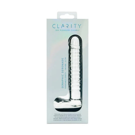Clarity - Glass Dildo - Seraphic Serenade - Save 15% - Fast Shipping - Dildos United Kingdom Stoke-on-trent