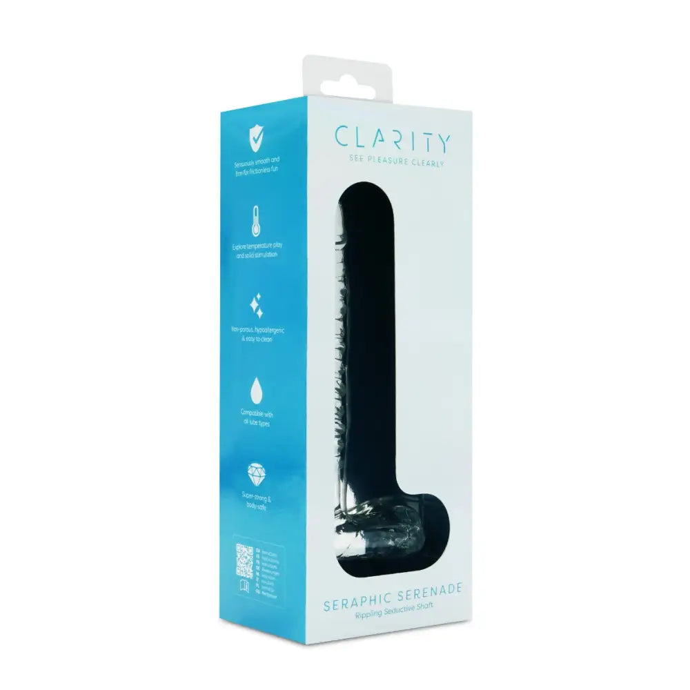 Clarity - Glass Dildo - Seraphic Serenade - Save 15% - Fast Shipping - Dildos United Kingdom Stoke-on-trent
