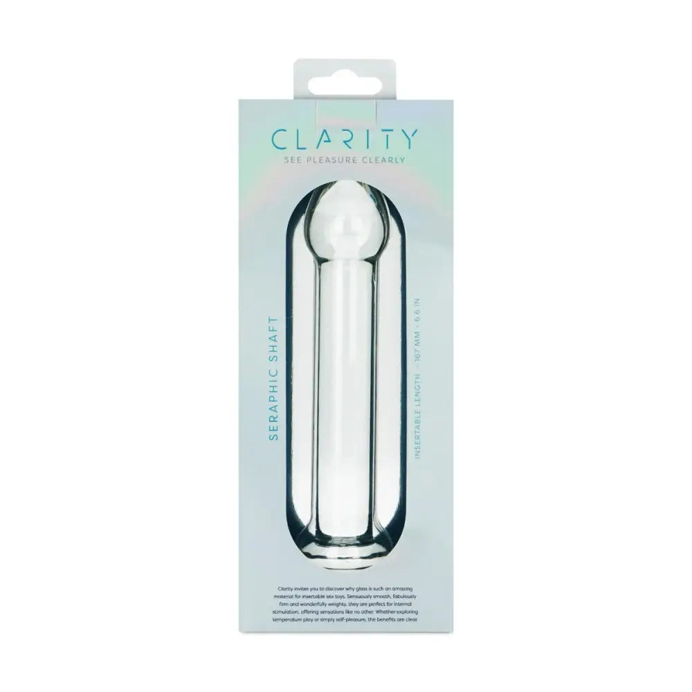 Clarity - Glass Dildo - Seraphic Shaft - Save 15% - Fast Shipping - Dildos United Kingdom Stoke-on-trent
