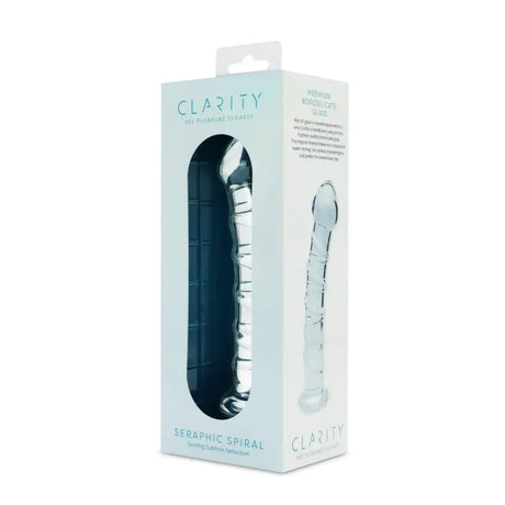 Clarity - Glass Dildo - Seraphic Spiral - Save 15% - Fast Shipping - Dildos United Kingdom Stoke-on-trent