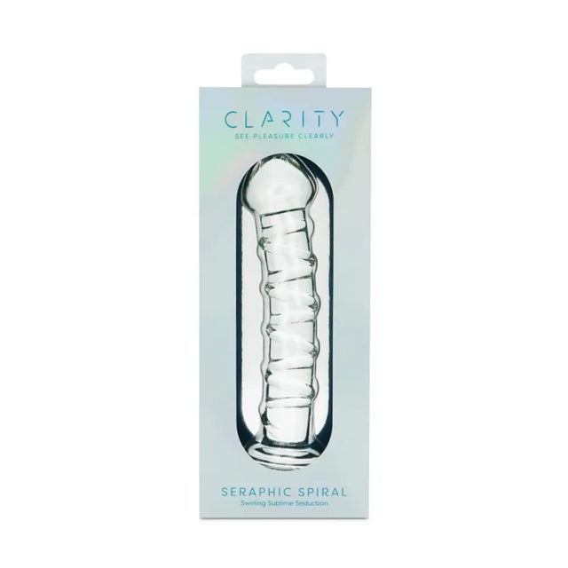 Clarity - Glass Dildo - Seraphic Spiral - Save 15% - Fast Shipping - Dildos United Kingdom Stoke-on-trent