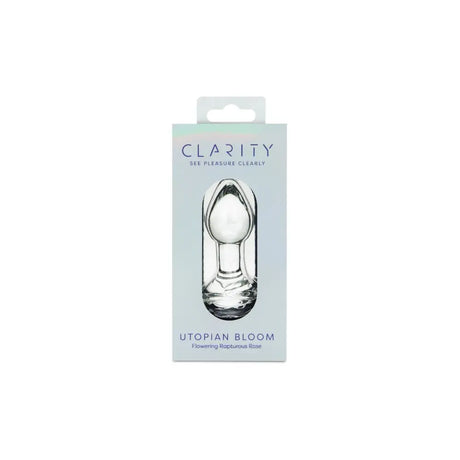 Clarity - Glass Dildo - Utopian Bloom - Save 10% - Fast Shipping - Anal Dildos United Kingdom Stoke-on-trent