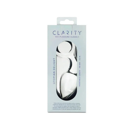 Clarity - Glass Dildo - Utopian Delight - Save 10% - Fast Shipping - Anal Dildos United Kingdom Stoke-on-trent