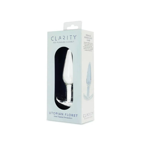 Clarity - Glass Dildo - Utopian Floret - Save 10% - Fast Shipping - Anal Dildos United Kingdom Stoke-on-trent
