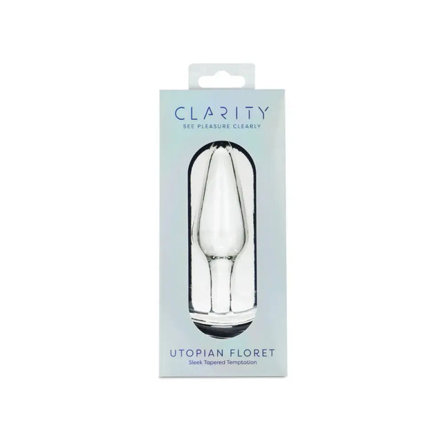 Clarity - Glass Dildo - Utopian Floret - Save 10% - Fast Shipping - Anal Dildos United Kingdom Stoke-on-trent