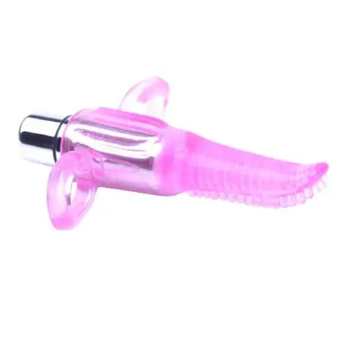 Clear Pink Vibrating Tongue Finger Vibrator - Save 30% - Fast Shipping - Sale United Kingdom Stoke-on-trent