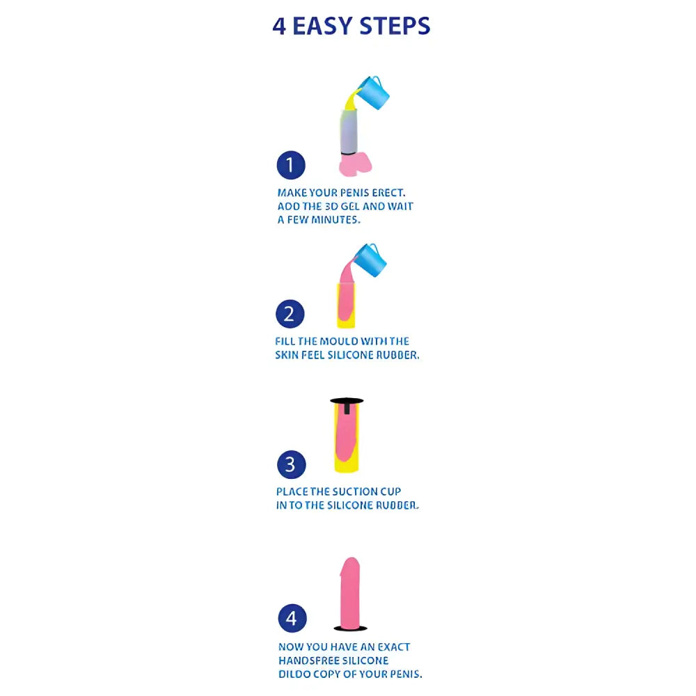 Cloneboy Cast your Own Silicone Dildo with Suction Cup Kit Vanilla - Dildos - Save 25% - your - United Kingdom Stoke-on-trent
