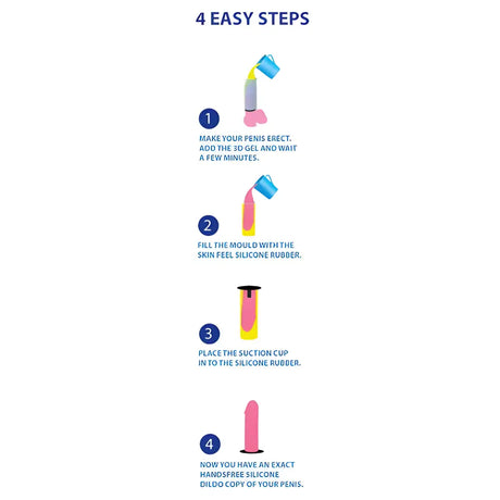 Cloneboy Cast your Own Silicone Dildo with Suction Cup Kit Vanilla - Dildos - Save 25% - your - United Kingdom Stoke-on-trent