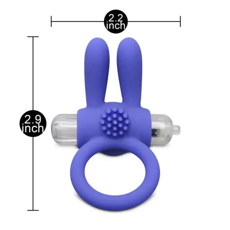 Cock Ring with Rabbit Ears Blue - New Products – Latest Sex Toys & Adult Arrivals United Kingdom Stoke-on-trent