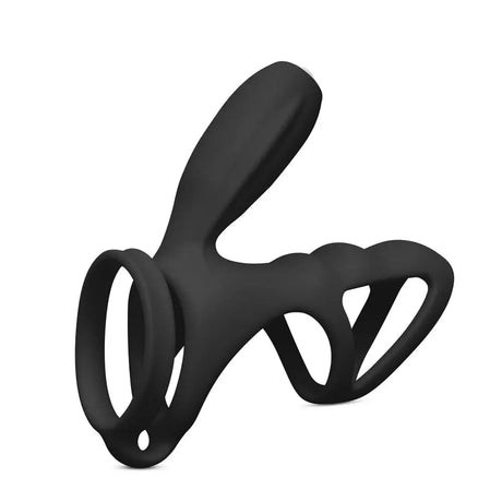 Cockring and Clit Vibrator Black - Save 25% - Fast Shipping - Couples Vibrators United Kingdom Stoke-on-trent