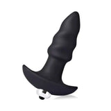 Corkscrew Vibrating Anal Butt Plug Sex Toy Ribbed Tapered Black Honey Play Box - Save 20% - Dildos United Kingdom Stoke-on-trent