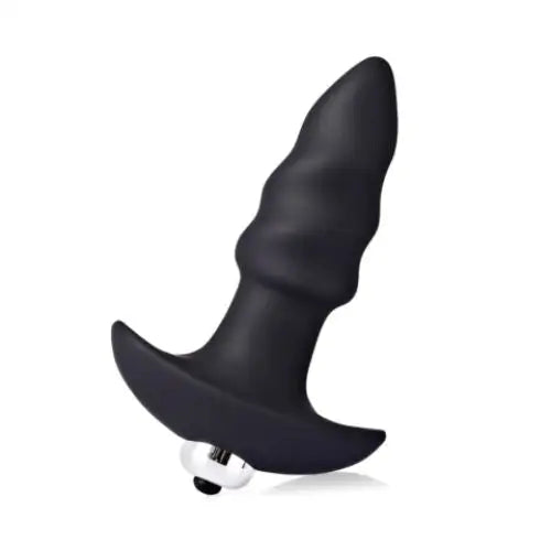 Corkscrew Vibrating Anal Butt Plug Sex Toy Ribbed Tapered Black Honey Play Box - Save 20% - Dildos United Kingdom Stoke-on-trent