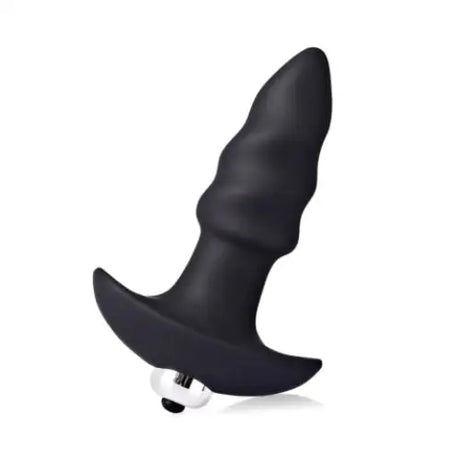 Corkscrew Vibrating Anal Butt Plug Sex Toy Ribbed Tapered Black Honey Play Box - Save 20% - Dildos United Kingdom Stoke-on-trent