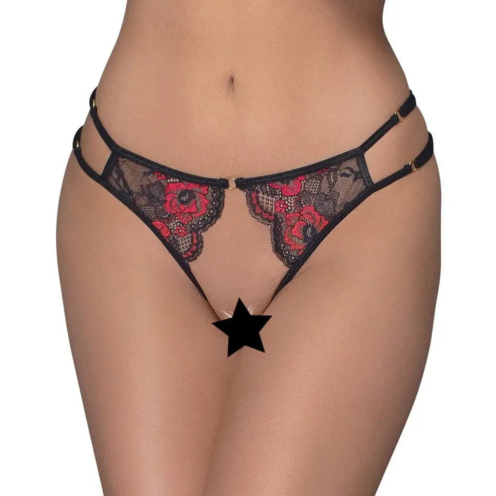 Cottelli Adjustable Lacey Crotchless Brief - Save 25% - Fast Shipping - Sale United Kingdom Stoke-on-trent