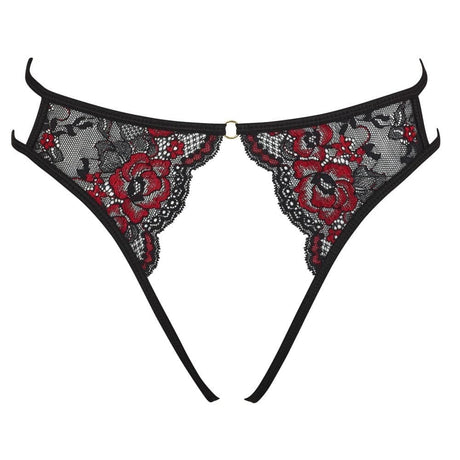 Cottelli Adjustable Lacey Crotchless Brief - Save 25% - Sale