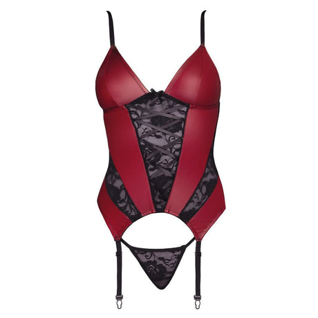Cottelli Basque and Thong with Lace - Sale