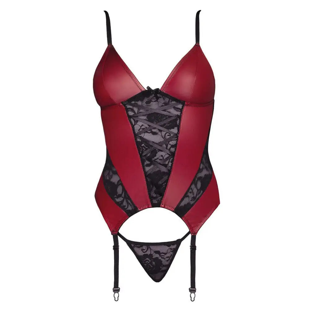 Cottelli Basque and Thong with Lace - with - Fast Shipping - Sale United Kingdom Stoke-on-trent