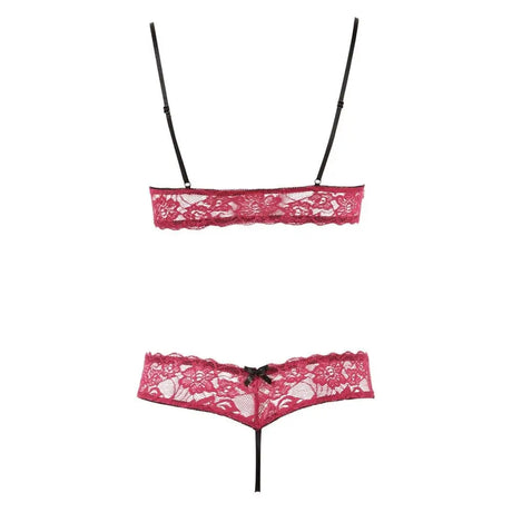 Cottelli Bra Set Open Cup and Crotchless - Fast Shipping - Sale United Kingdom Stoke-on-trent