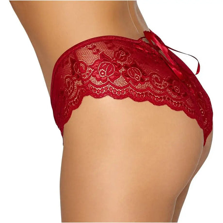 Cottelli Crotchless Panty Red - Fast Shipping - Sale United Kingdom Stoke-on-trent