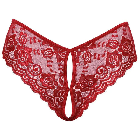 Cottelli Crotchless Panty Red - Fast Shipping - Sale United Kingdom Stoke-on-trent