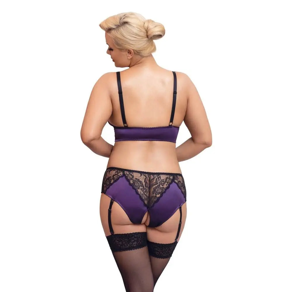 Cottelli Curves Bralette Suspender Set - Fast Shipping - Sale United Kingdom Stoke-on-trent